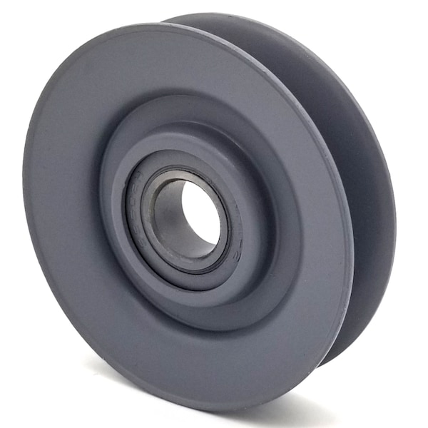 Terre Products V-Groove Idler Pulley - 3'' Dia.- 5/8'' Bore - Steel 35300063 - main